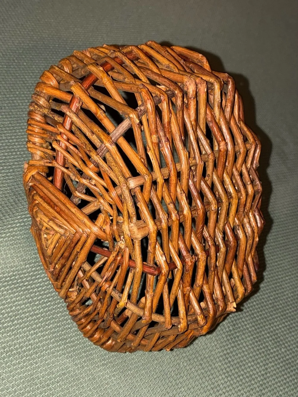 Small Decorative Wicker Basket with Handle